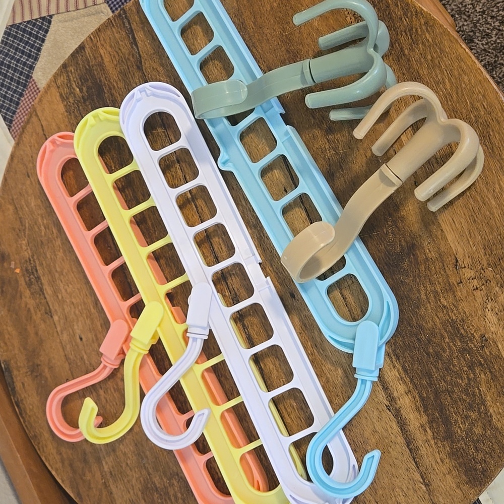 Colorful Multi-Hook Hangers Set
